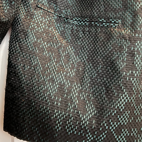 (5 for $25) Black and greet patterned blazer - Picture 6 of 7